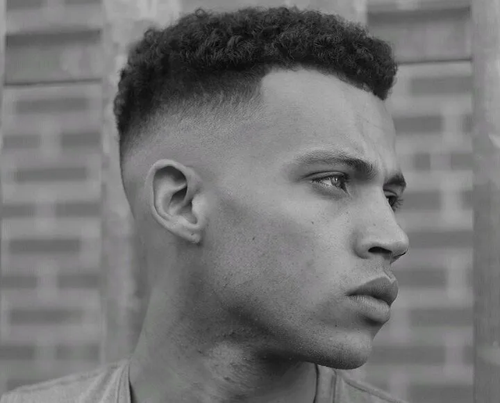 Afro and Fade Haircut 