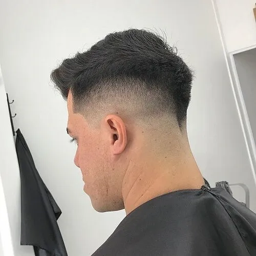 MID FADE HAIRCUT FOR THICK HAIR