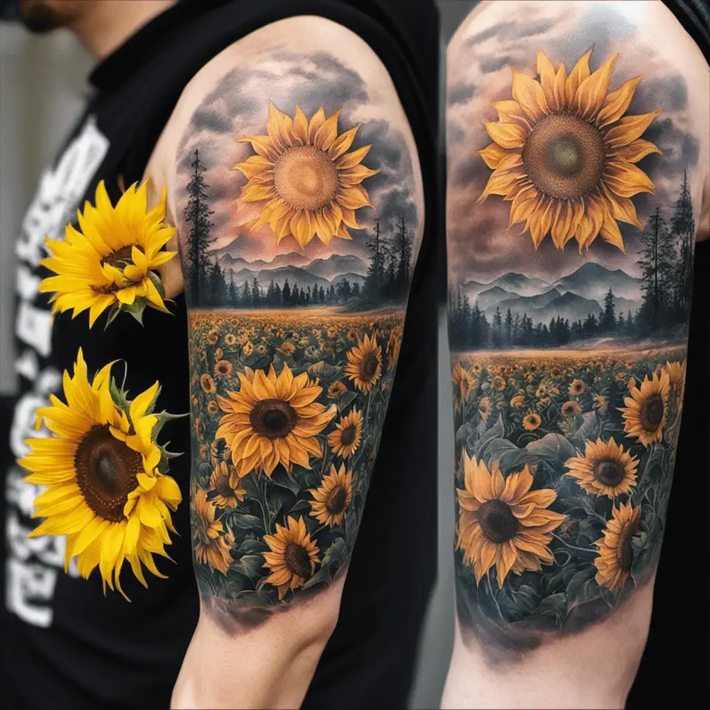 Sunflower-Tattoo-16-Nfashiontrend