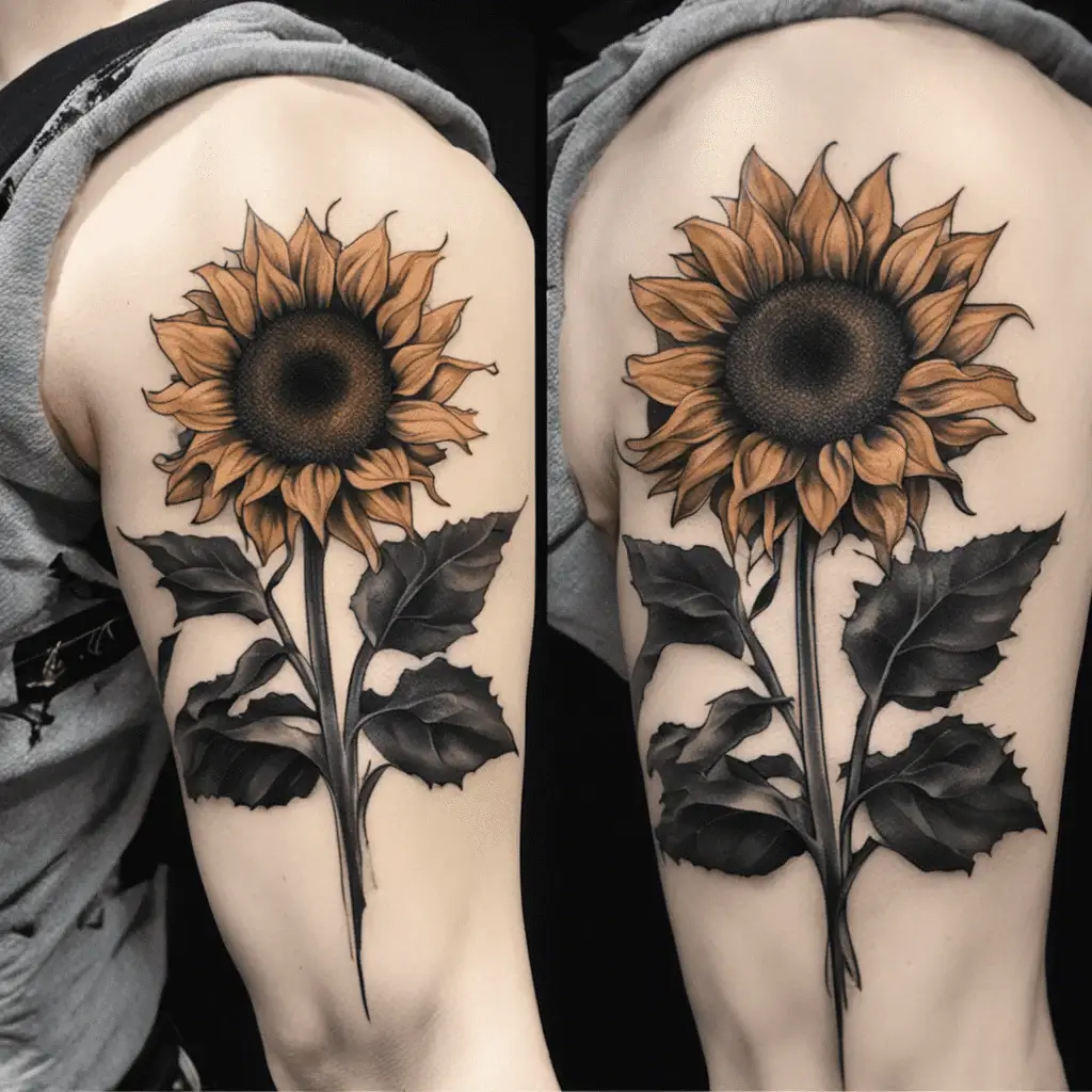 Sunflower-Tattoo-2-Nfashiontrend 