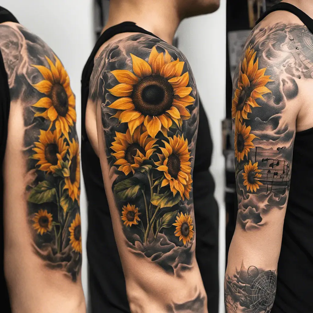 Sunflower-Tattoo-21-Nfashiontrend