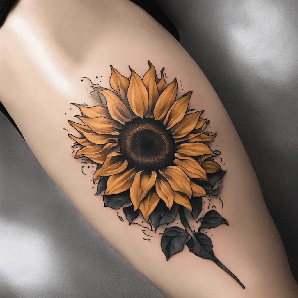 Sunflower-Tattoo-31-Nfashiontrend