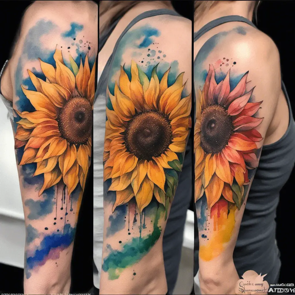 Sunflower-Tattoo-86-Nfashiontrend