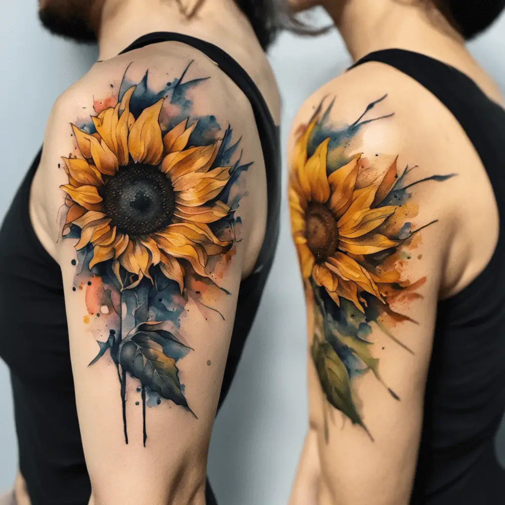 Sunflower-Tattoo-88-Nfashiontrend
