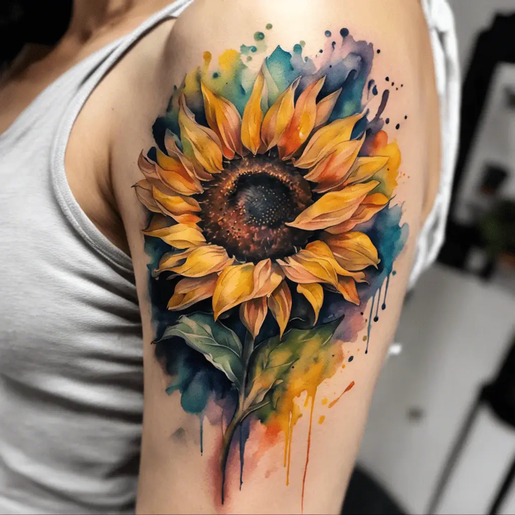 Sunflower-Tattoo-95-nfashiontrend